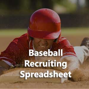 Baseball-Spreadsheet-baseball-player Baseball player sliding into a base representing list of all college baseball programs